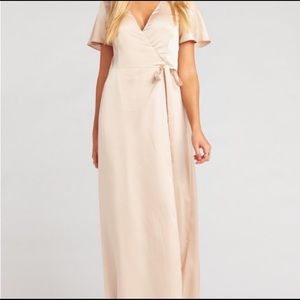 Show Me Your Mumu Nolle Flutter Sleeved Wrap Dress